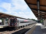 Springfield bound Ctrail Train # 6458 arrives with Mafersa Cab Car # 1709 doing the honors